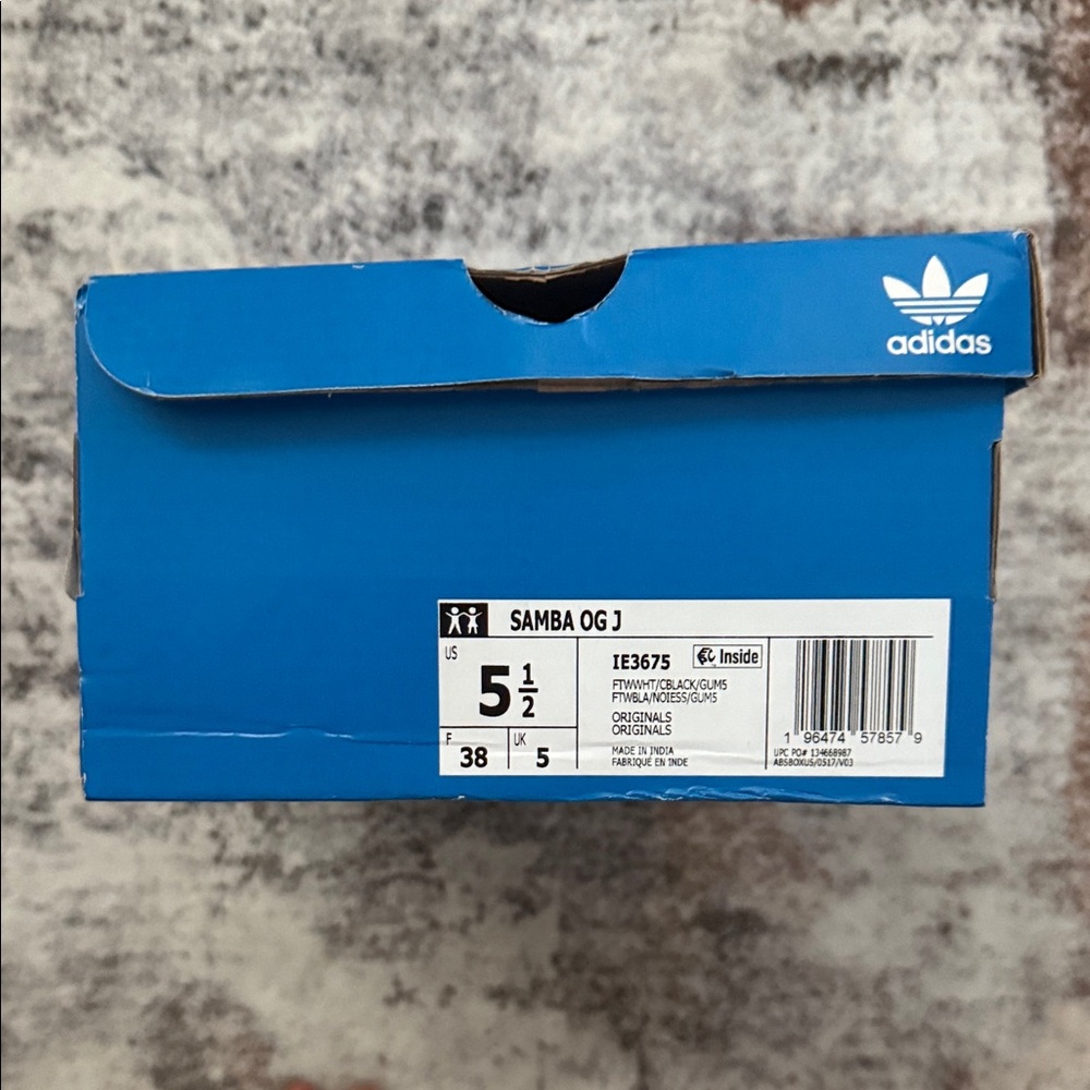 Adidas Samba OG J Blue Box
